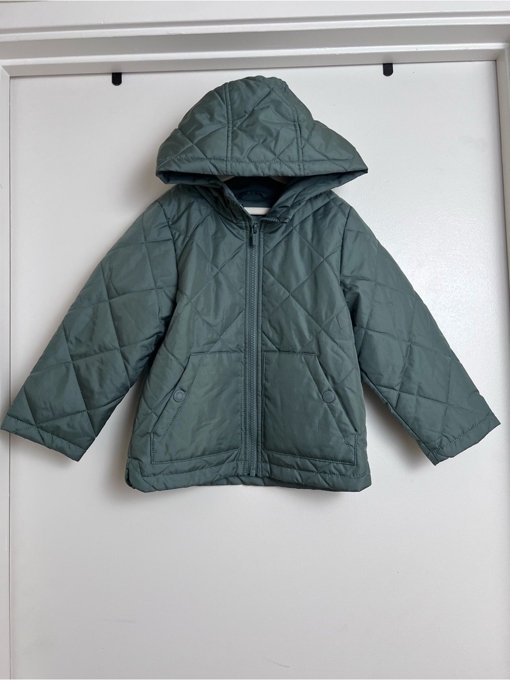 Carter’s Girls 4T Sage Green Quilted Hooded Jacket Coat